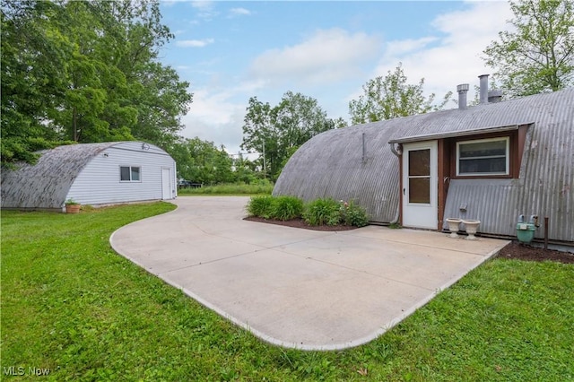 4465 Oberlin Ave, Lorain, OH 44053 - exterior space with a lawn and an outbuilding