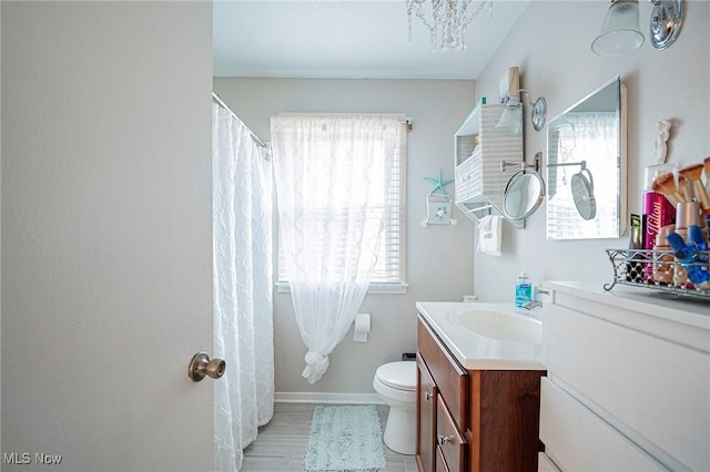 6470 Duncan Dr, Poland, OH 44514 - bathroom featuring vanity, plenty of natural light, tile patterned floors, and a shower with shower curtain