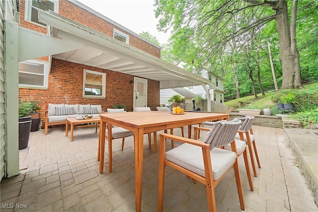 24690 Hawthorne Dr, Euclid, OH 44117 - view of patio / terrace featuring an outdoor hangout area and outdoor dining space