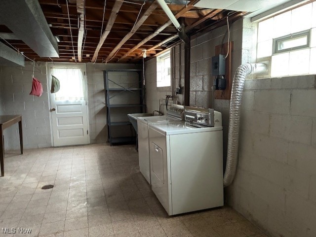 120 Braxton Rd, Weirton, WV 26062 - basement featuring washer and dryer and light flooring