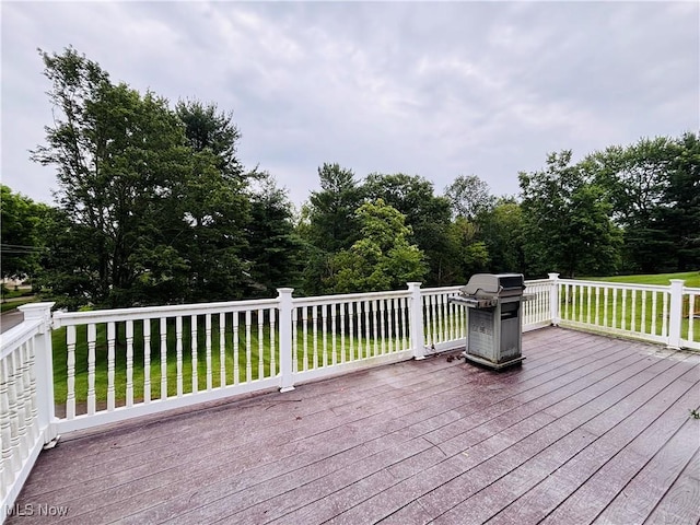 224 N Hills Dr, Parkersburg, WV 26104 - deck featuring grilling area and a yard