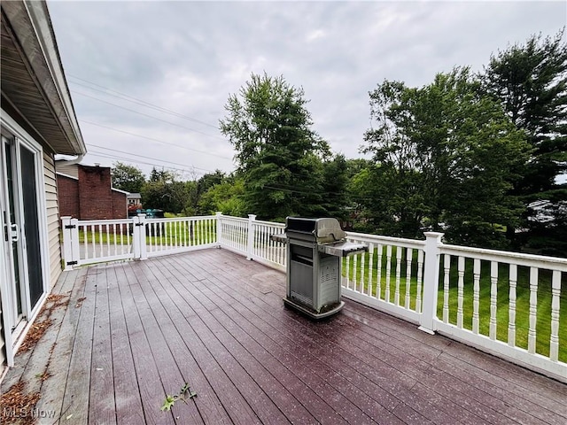 224 N Hills Dr, Parkersburg, WV 26104 - deck featuring a grill