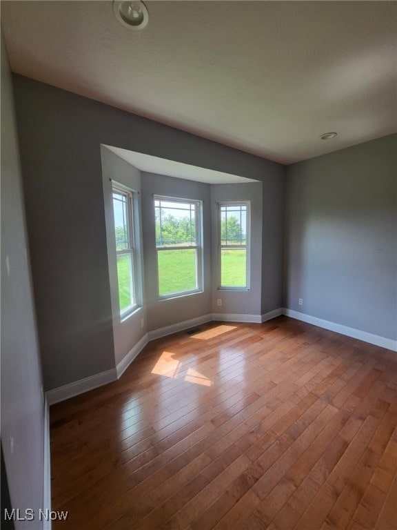 54856 Winding Hill Rd, Bellaire, OH 43906 - empty room with wood-type flooring and healthy amount of natural light