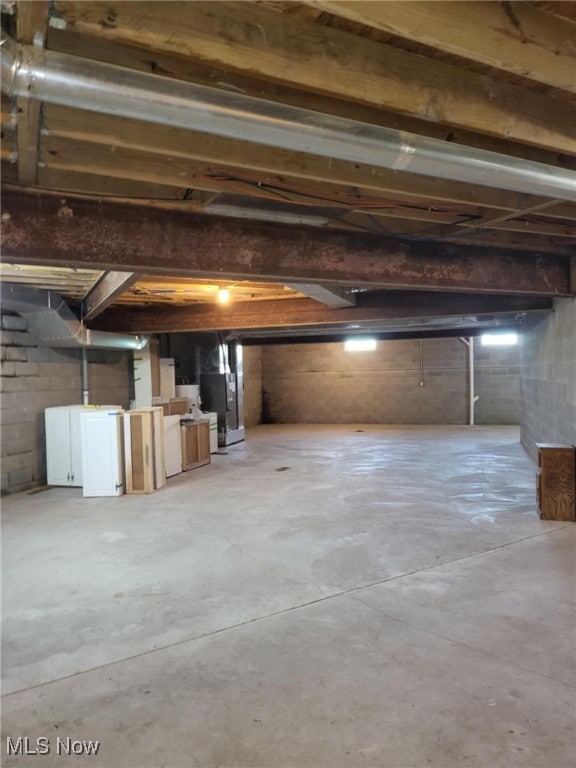 54856 Winding Hill Rd, Bellaire, OH 43906 - view of unfinished below grade area