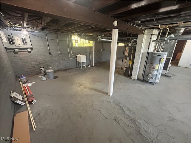 3568 E 114th St, Cleveland, OH 44105 - below grade area with gas water heater and electric panel