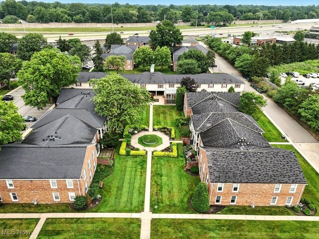 5830 Spotswood Dr, Lyndhurst, OH 44124 - drone / aerial view of a tree filled landscape