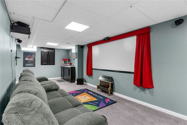 313 Crimson Cir, Campbell, OH 44405 - carpeted cinema with baseboards