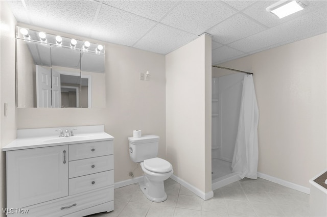 313 Crimson Cir, Campbell, OH 44405 - full bathroom featuring vanity, a stall shower, and tile patterned floors
