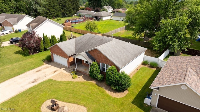313 Crimson Cir, Campbell, OH 44405 - aerial perspective of suburban area