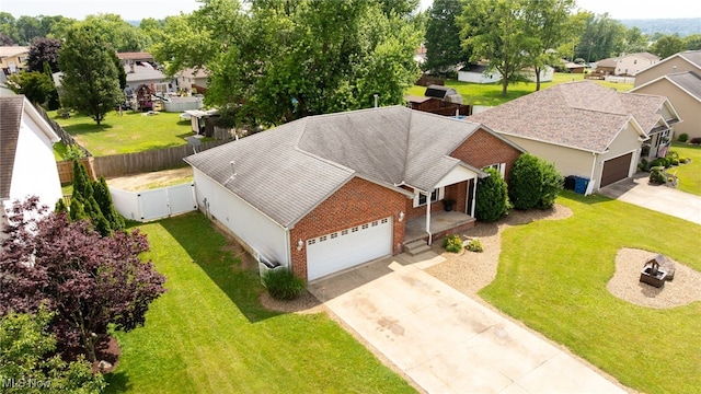 313 Crimson Cir, Campbell, OH 44405 - aerial perspective of suburban area