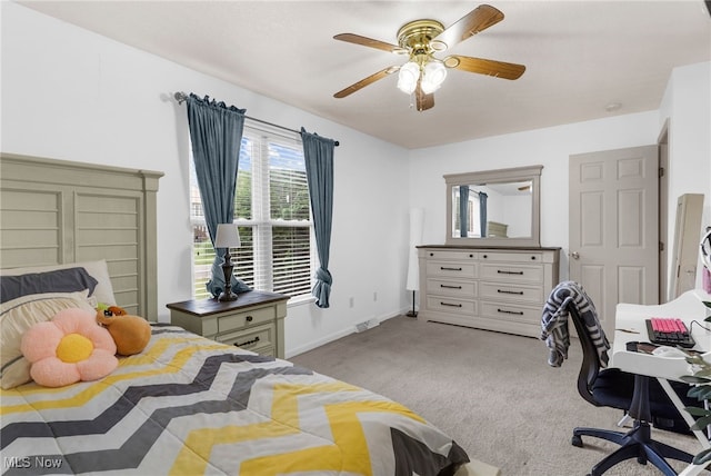 313 Crimson Cir, Campbell, OH 44405 - bedroom featuring carpet flooring and a ceiling fan