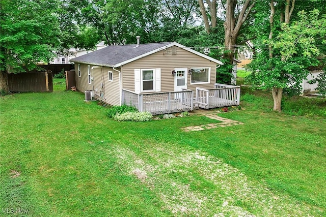 929 Moneta Ave, Aurora, OH 44202 - back of house featuring a wooden deck
