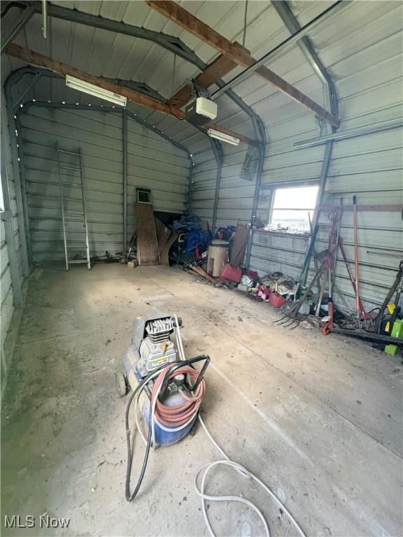 1917 Township Road 26, Killbuck, OH 44637 - garage featuring a garage door opener