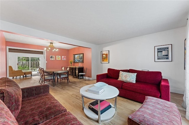 2632 S Green Rd, University Heights, OH 44122 - living area featuring light wood-style flooring and baseboards
