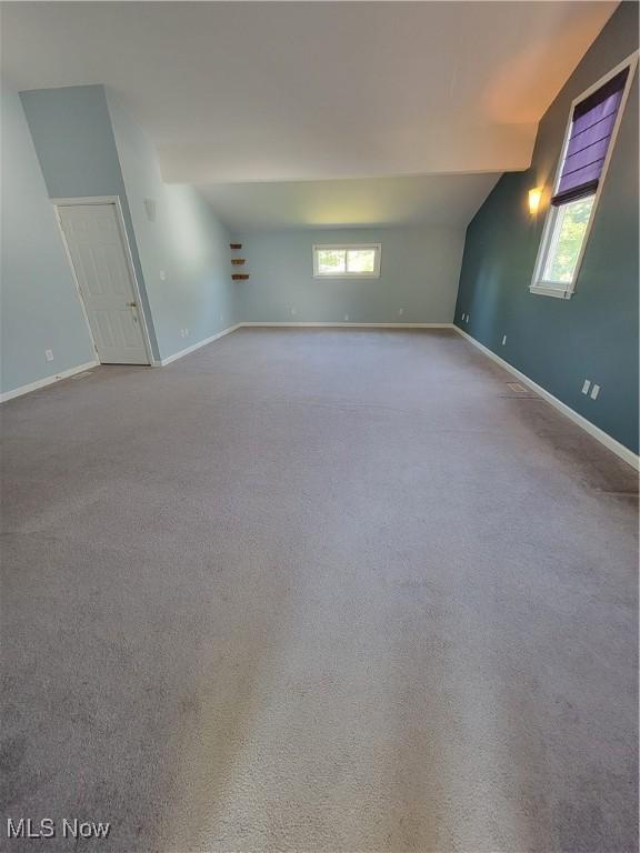 262 High St, Conneaut, OH 44030 - additional living space featuring lofted ceiling and carpet