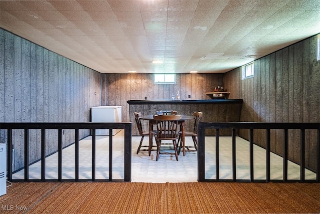 961 Slater Rd, Salem, OH 44460 - indoor bar with carpet floors, plenty of natural light, and wood walls