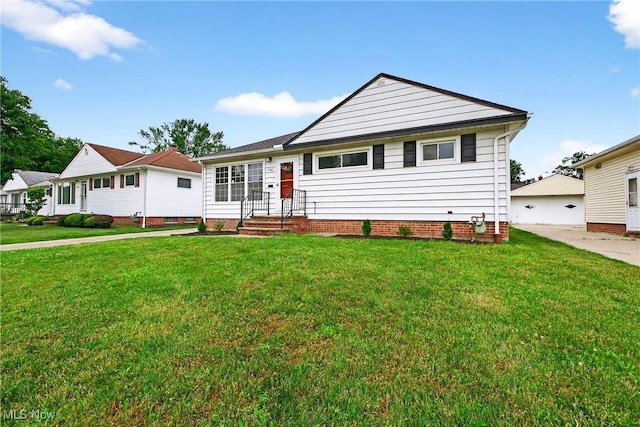 738 Sterling Rd, Wickliffe, OH 44092 - view of front facade with a front lawn