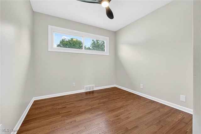738 Sterling Rd, Wickliffe, OH 44092 - empty room featuring a ceiling fan and dark wood finished floors