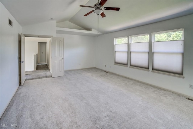 1741 Hamilton Dr, Broadview Heights, OH 44147 - carpeted empty room with a ceiling fan and lofted ceiling