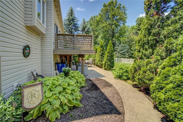 1741 Hamilton Dr, Broadview Heights, OH 44147 - view of yard with a patio and a wooden deck