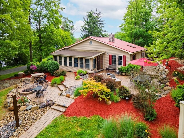7235 Spillway Rd, Lisbon, OH 44408 - back of property featuring a patio