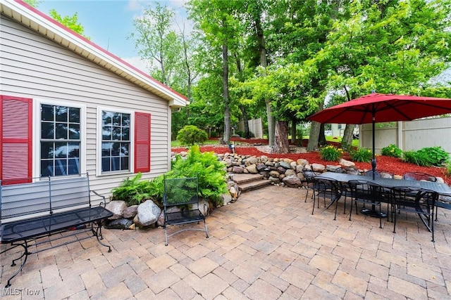 7235 Spillway Rd, Lisbon, OH 44408 - view of patio / terrace featuring outdoor dining space