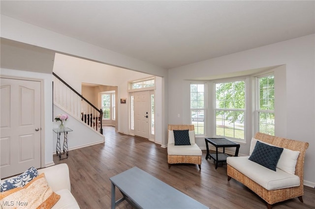 100 Hartford Ct, Broadview Heights, OH 44147 - foyer entrance with stairs and wood finished floors