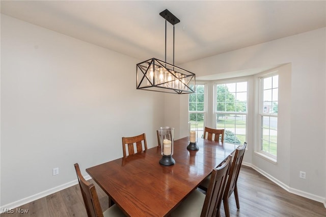100 Hartford Ct, Broadview Heights, OH 44147 - dining space with plenty of natural light, wood finished floors, and a chandelier