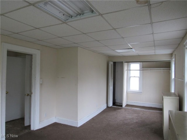 3298 E 143rd St, Cleveland, OH 44120 - carpeted empty room with a drop ceiling