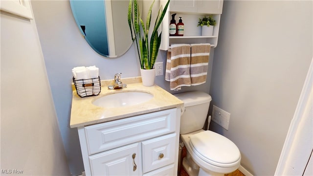 3162 W 231st St, North Olmsted, OH 44070 - half bathroom featuring vanity and toilet
