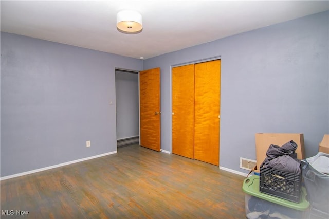 1333 Overlook Dr, Weirton, WV 26062 - unfurnished bedroom with wood finished floors