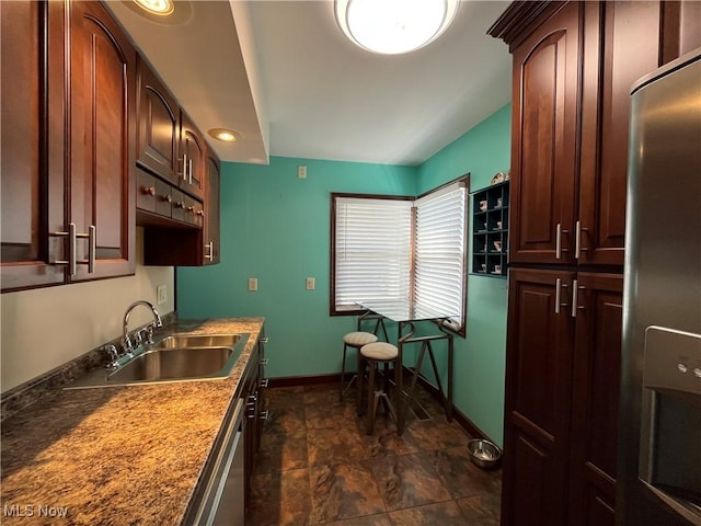 484 Louella Ave, Chester, WV 26034 - kitchen with stainless steel appliances and stone finish floors