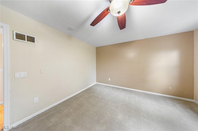1141 Las Olas Blvd NW, North Canton, OH 44720 - carpeted spare room featuring ceiling fan and baseboards