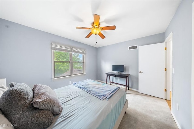 1141 Las Olas Blvd NW, North Canton, OH 44720 - bedroom featuring light colored carpet and a ceiling fan