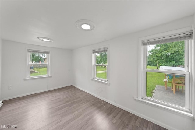 1170 Moneta Ave, Aurora, OH 44202 - unfurnished room featuring plenty of natural light and wood finished floors
