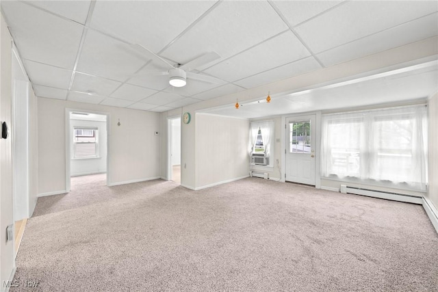 1170 Moneta Ave, Aurora, OH 44202 - spare room featuring carpet flooring, a drop ceiling, and cooling unit