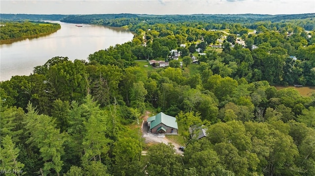 4278 Newbury Rd, Little Hocking, OH 45742 - bird's eye view of a nearby body of water and a heavily wooded area