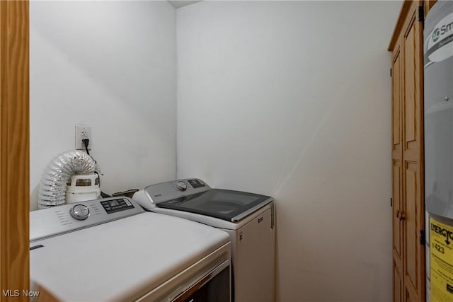 4278 Newbury Rd, Little Hocking, OH 45742 - laundry room with cabinet space and washing machine and dryer