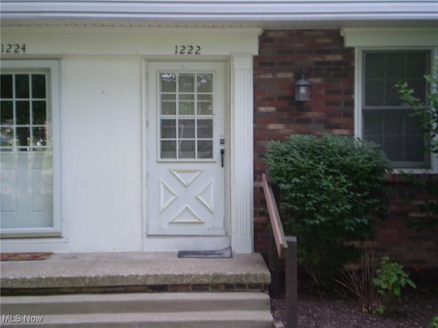 1222 N Carpenter Rd, Brunswick, OH 44212 - entrance to property with brick siding