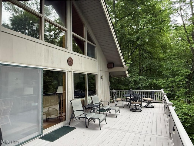 2650 W Buckhorn Dr Unit 823, Millersburg, OH 44654 - wooden terrace featuring outdoor dining space