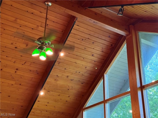 2650 W Buckhorn Dr Unit 823, Millersburg, OH 44654 - detailed view of wood ceiling and ceiling fan