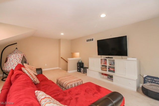 7149 Cascade Creek Ln, Independence, OH 44131 - living area featuring carpet and recessed lighting