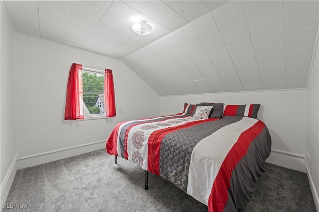 208 Clark St, Berea, OH 44017 - carpeted bedroom with baseboards and vaulted ceiling