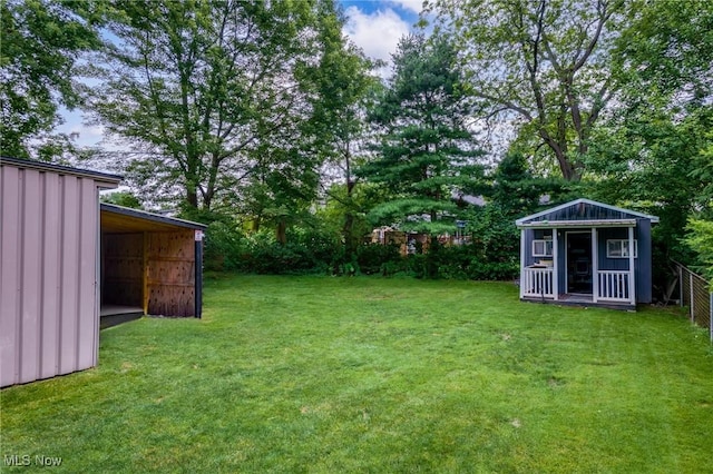 208 Clark St, Berea, OH 44017 - view of yard featuring an outdoor structure