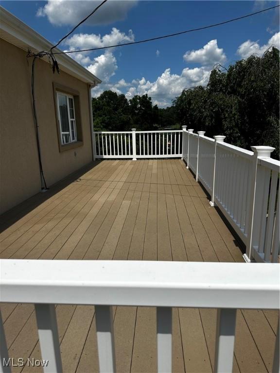 54431 Maple Ln, Martins Ferry, OH 43935 - view of wooden deck