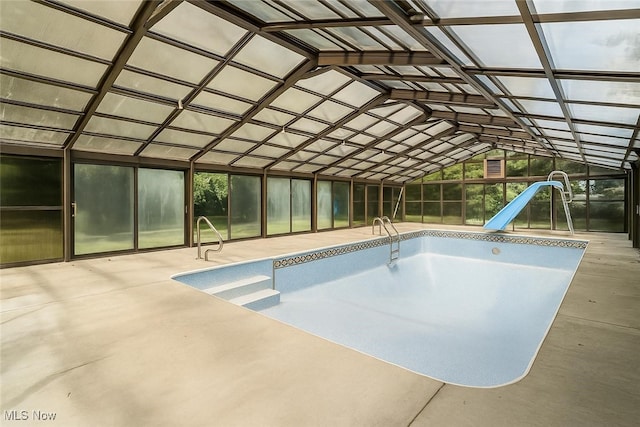 11715 Dunham Rd, Sagamore Hills, OH 44067 - indoor pool with a patio