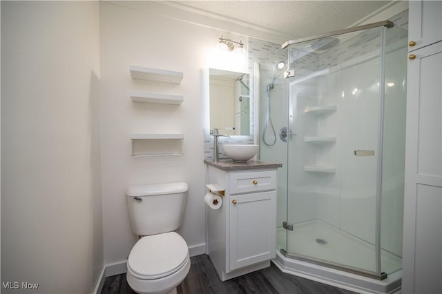 2364 Earl, Niles, OH 44446 - full bathroom with a shower stall, vanity, and wood finished floors