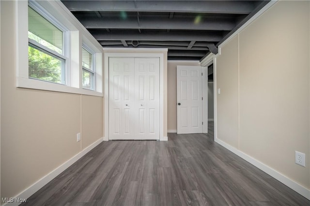 2364 Earl, Niles, OH 44446 - unfurnished bedroom with dark wood finished floors and a closet