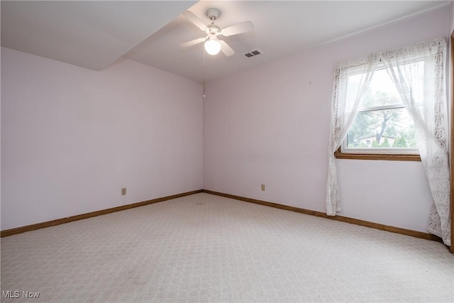 399 Abbyshire Rd, Akron, OH 44319 - carpeted spare room featuring ceiling fan and baseboards