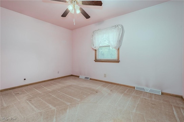 399 Abbyshire Rd, Akron, OH 44319 - spare room featuring light colored carpet and ceiling fan